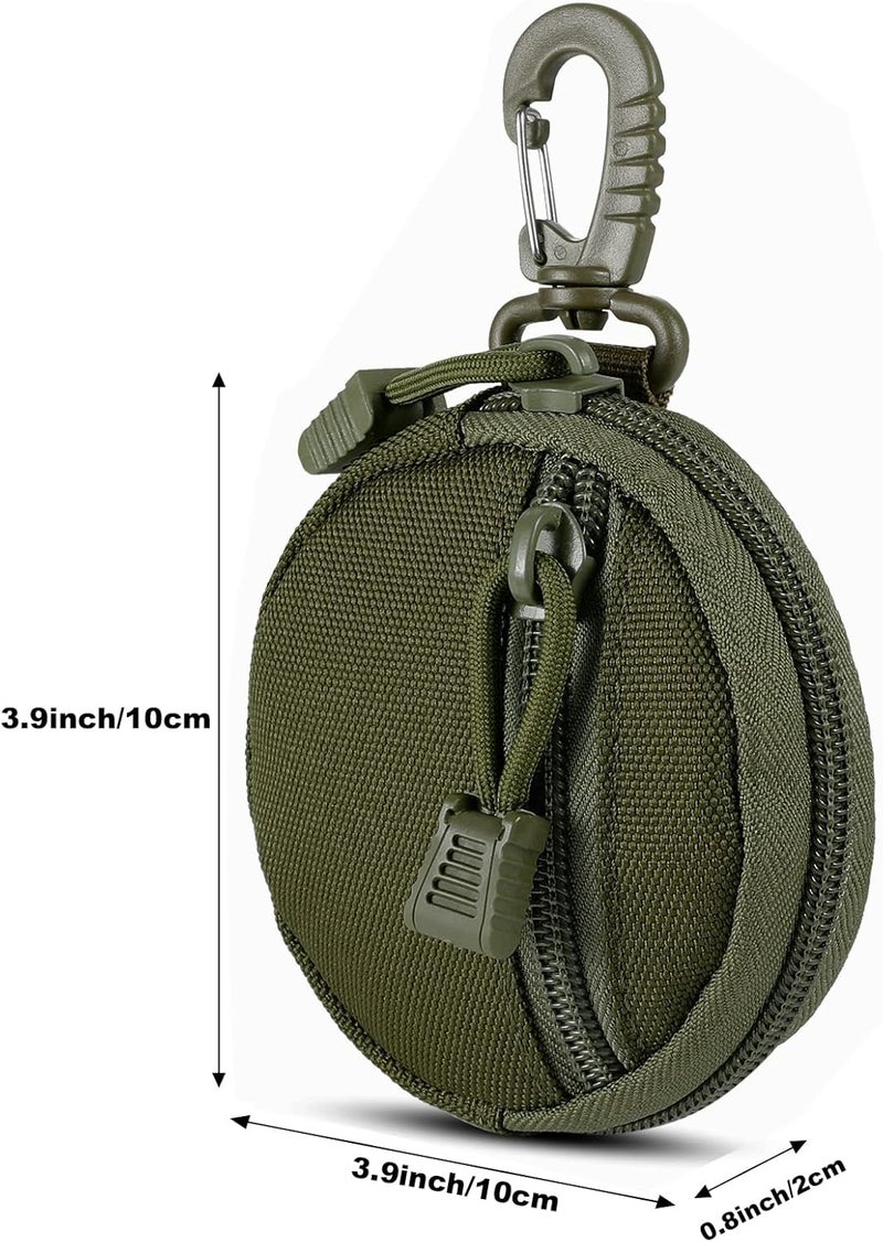 FRTKK 2 Pack Tactical Compact EDC Pouches Military Molle Utility Pouch Accessories Organizer Pouch Coin Purse Keychain Pocket Credit Card Holder Waist Pack - Image 3